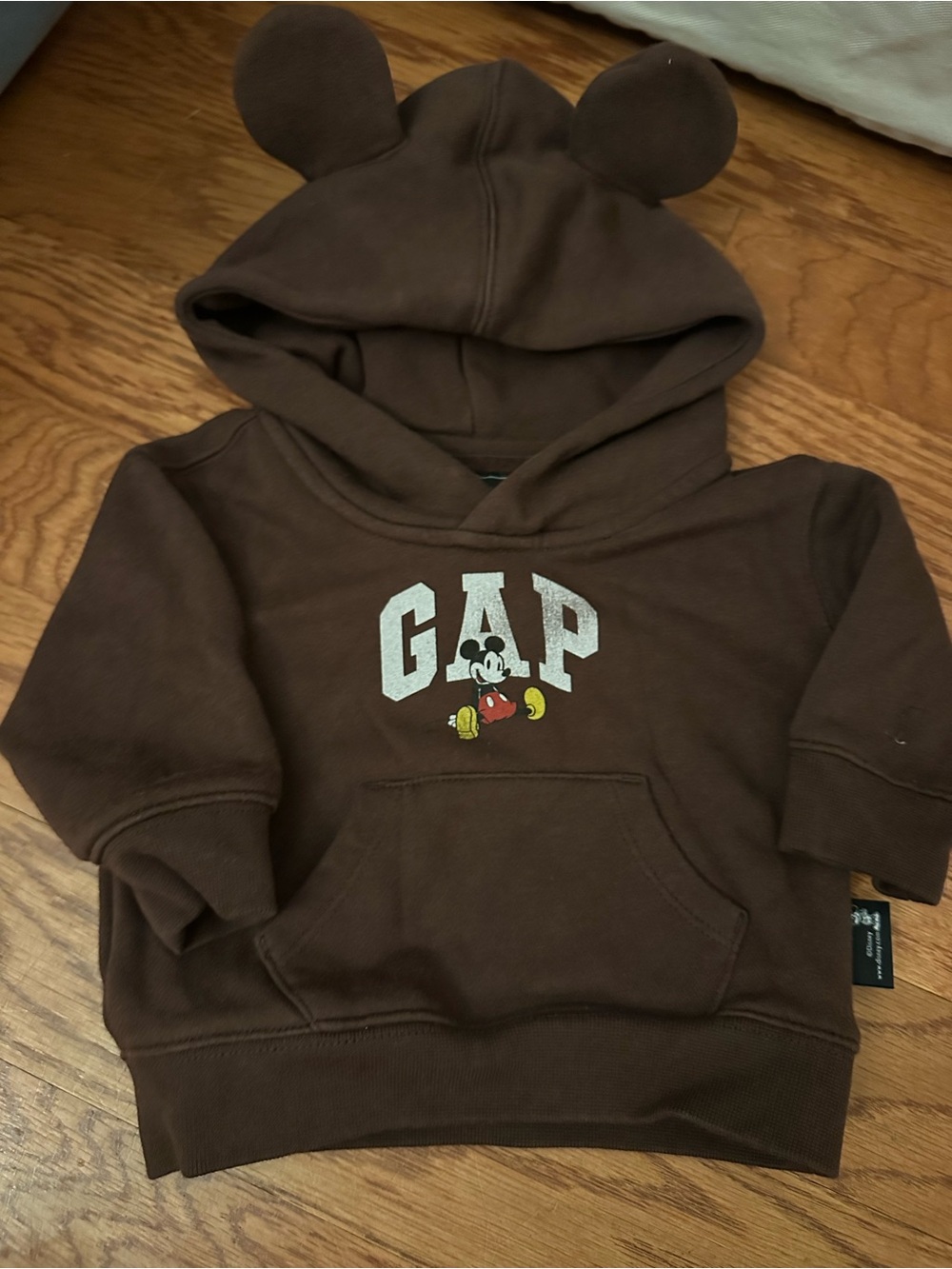 GAP Kids Brown Mickey Hoodie with Ears